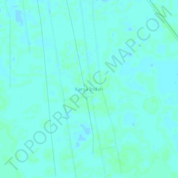 Karya Indah topographic map, elevation, terrain