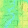 Rose topographic map, elevation, terrain