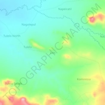 Lois topographic map, elevation, terrain