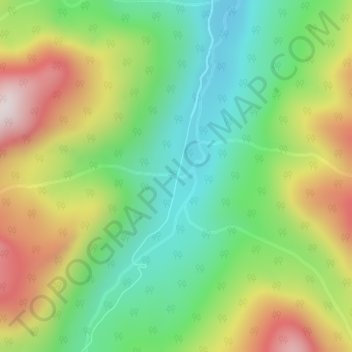 Fraser Experimental Forest topographic map, elevation, terrain