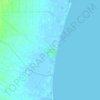 Olympiaki Akti (Beach) topographic map, elevation, terrain