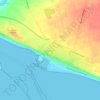 Mazagón topographic map, elevation, terrain