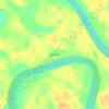 Pauini topographic map, elevation, terrain