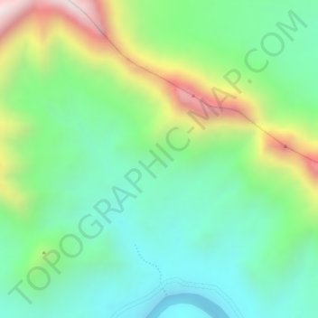 Salaise topographic map, elevation, terrain