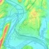 Cumberland Heights topographic map, elevation, terrain