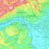 Mainz topographic map, elevation, terrain