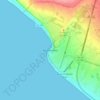 Huanchaco topographic map, elevation, terrain