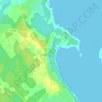 Kuri topographic map, elevation, terrain