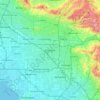 Anaheim topographic map, elevation, terrain