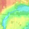 Frog Lake topographic map, elevation, terrain