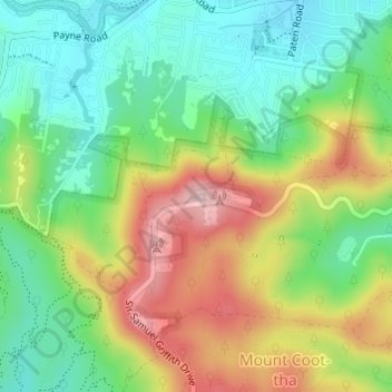 The Summit topographic map, elevation, terrain