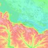 Kamianske topographic map, elevation, terrain