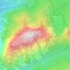 Traunstein topographic map, elevation, terrain