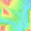 Valea Adâncă topographic map, elevation, terrain