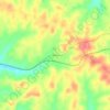 Rosine topographic map, elevation, terrain