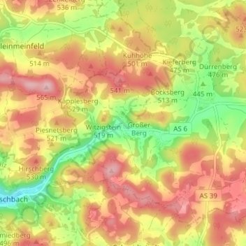 Unterklausen topographic map, elevation, terrain