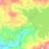 Pisões topographic map, elevation, terrain