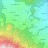 Tretes topographic map, elevation, terrain