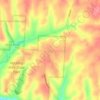 Hocking Hills State Park Mountain Bike Trail Head topographic map, elevation, terrain