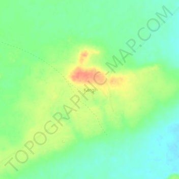 Kargi topographic map, elevation, terrain