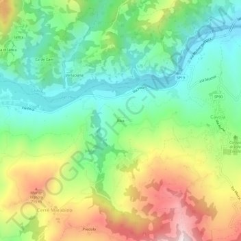 Riva topographic map, elevation, terrain