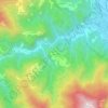 Verni topographic map, elevation, terrain