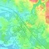 Kergonan topographic map, elevation, terrain