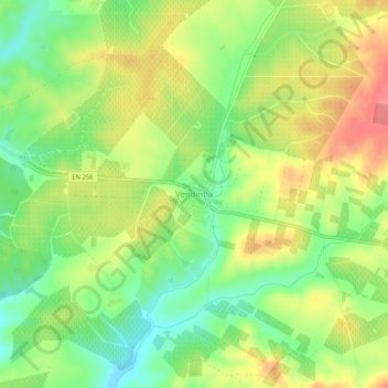 Vendinha topographic map, elevation, terrain