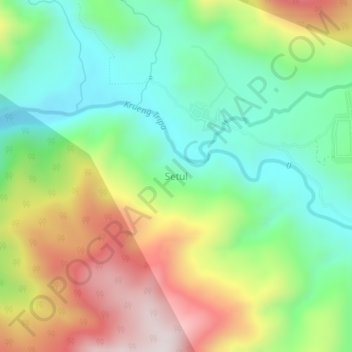 Setul topographic map, elevation, terrain