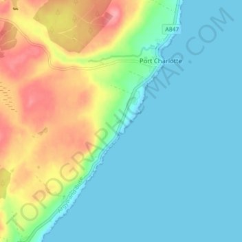 Carn topographic map, elevation, terrain