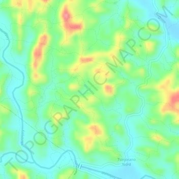 Ambodimanga topographic map, elevation, terrain