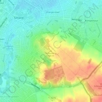 Kollenberg topographic map, elevation, terrain