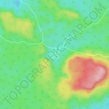 Klayili topographic map, elevation, terrain