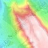 Mali i Krujes topographic map, elevation, terrain