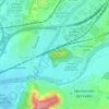 les Tres Creus topographic map, elevation, terrain