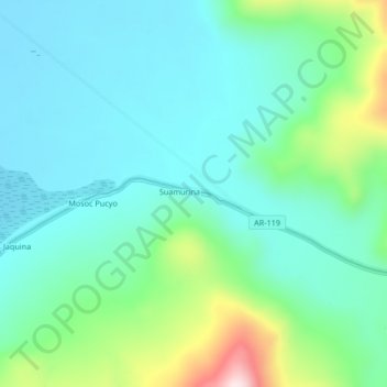 Lojen topographic map, elevation, terrain