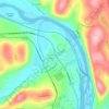 North Towanda topographic map, elevation, terrain