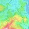 O Castro de Elviña topographic map, elevation, terrain