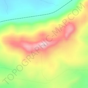 Lika topographic map, elevation, terrain