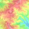 Amêndoa topographic map, elevation, terrain