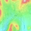 Attical topographic map, elevation, terrain