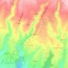 Pujung Kelod topographic map, elevation, terrain