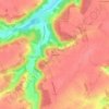 Saudreville topographic map, elevation, terrain