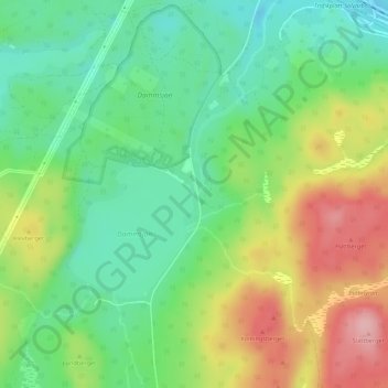 Tappen topographic map, elevation, terrain