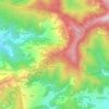 Binsar topographic map, elevation, terrain