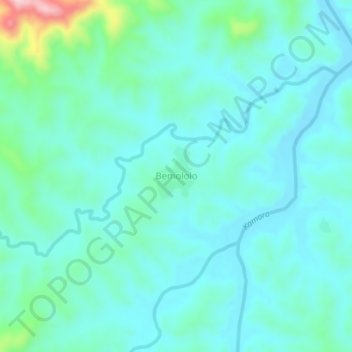 Bemololo topographic map, elevation, terrain