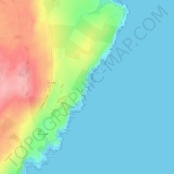 Burian Hole topographic map, elevation, terrain