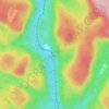 Laurentian Mountains topographic map, elevation, terrain