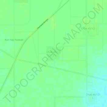 Chak 49/12-L topographic map, elevation, terrain