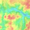 Southbridge topographic map, elevation, terrain
